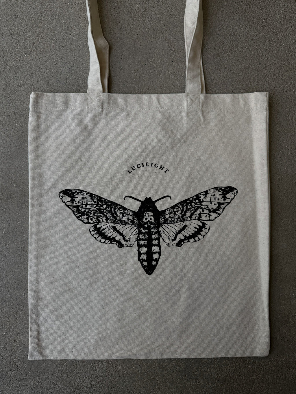 Signature Moth Tote - Natural Canvas