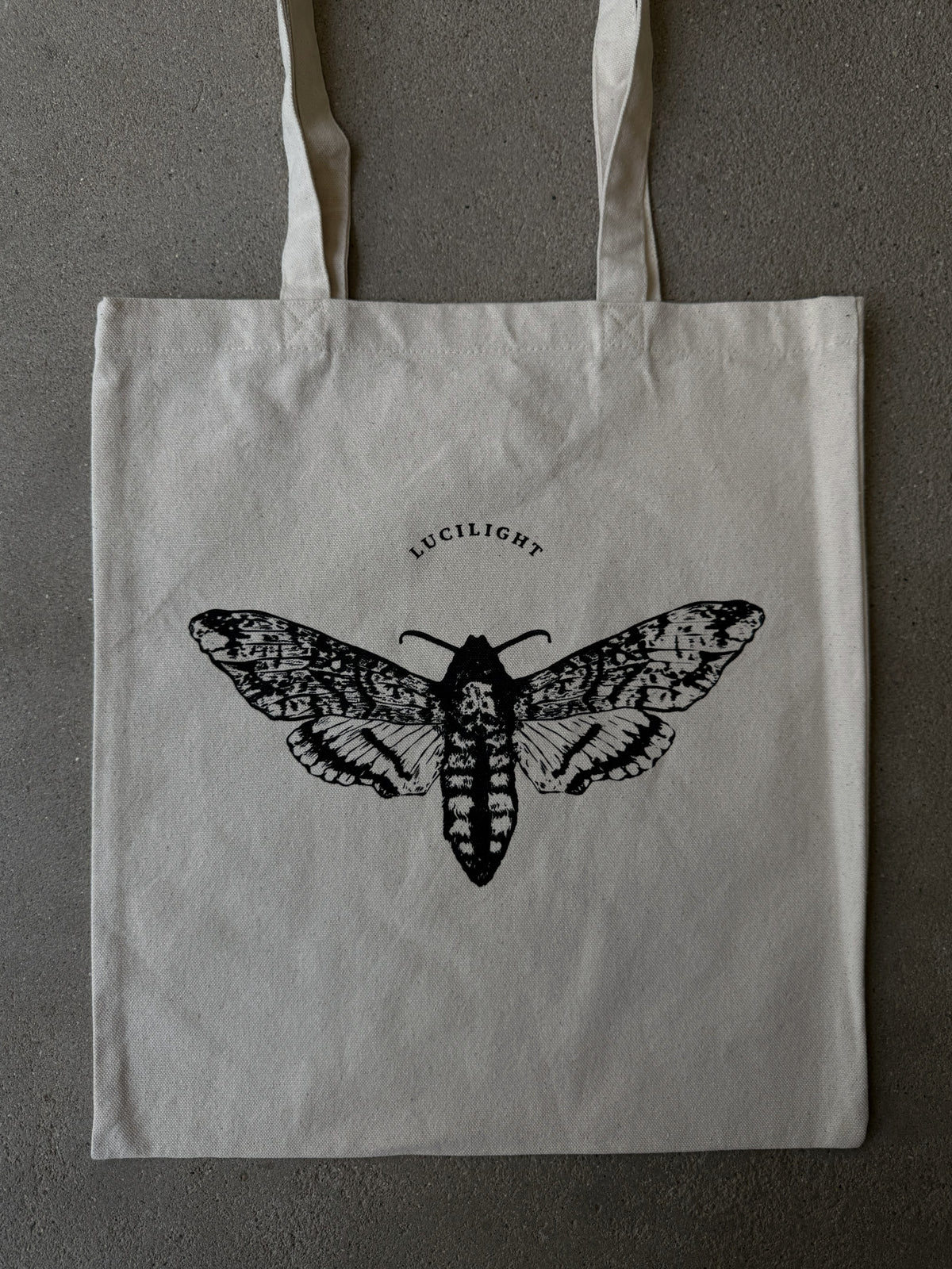 Signature Moth Tote - Natural Canvas