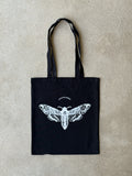 Signature Moth Tote - Black Canvas