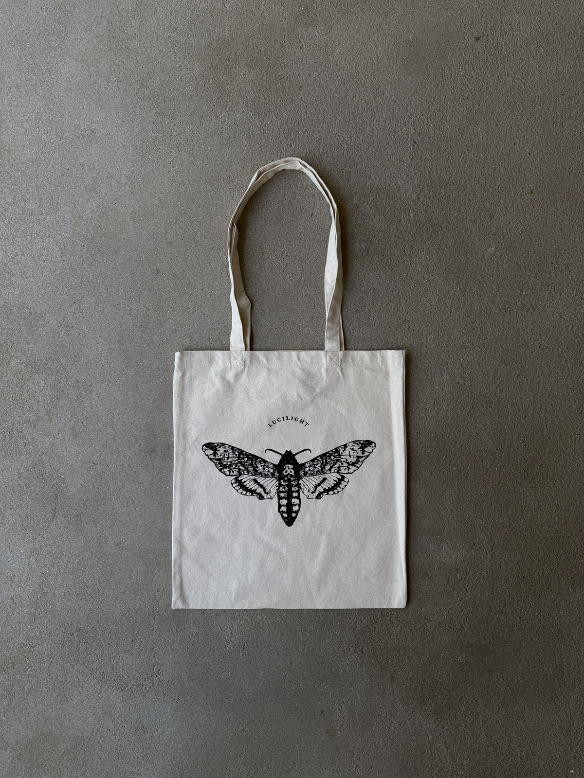 Signature Moth Tote - Natural Canvas