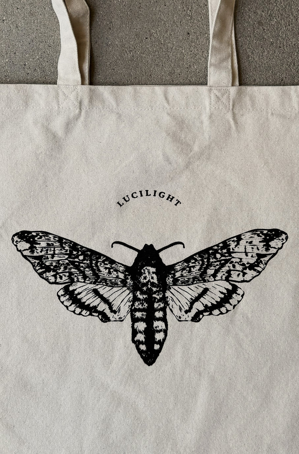 Signature Moth Tote - Natural Canvas