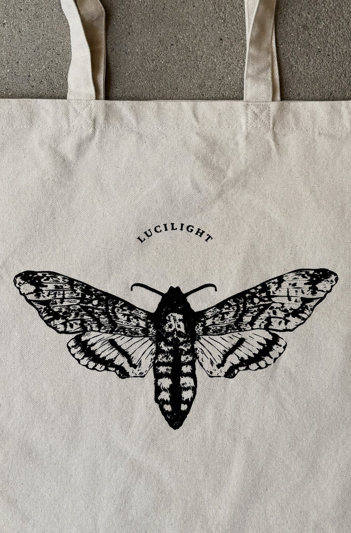 Signature Moth Tote - Natural Canvas