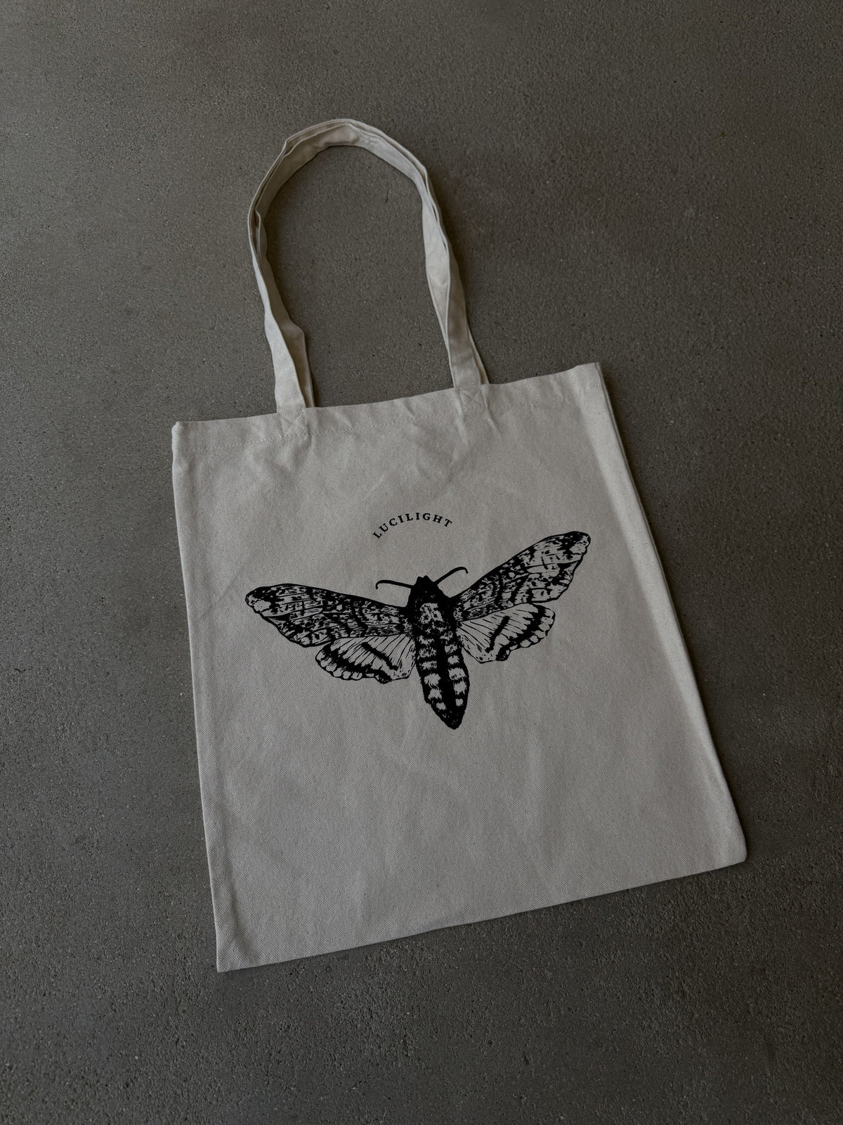 Signature Moth Tote - Natural Canvas