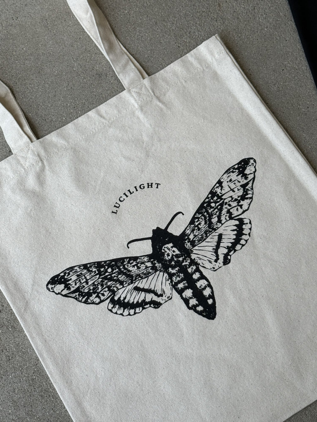 Signature Moth Tote - Natural Canvas