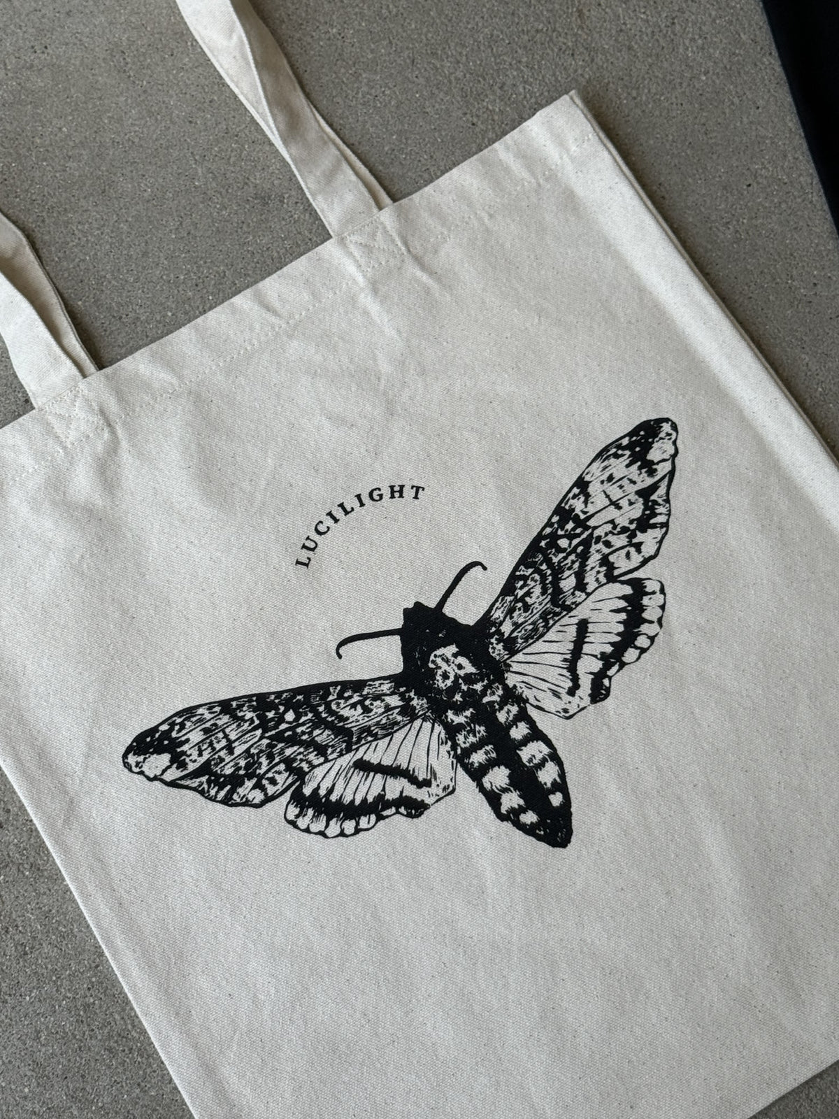 Signature Moth Tote - Natural Canvas