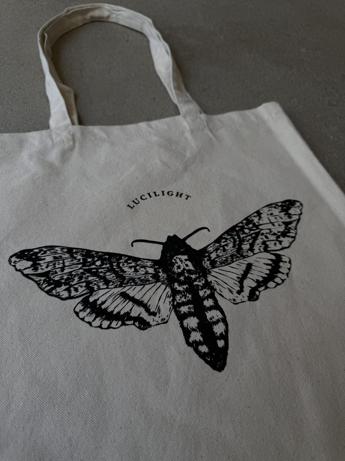 Signature Moth Tote - Natural Canvas
